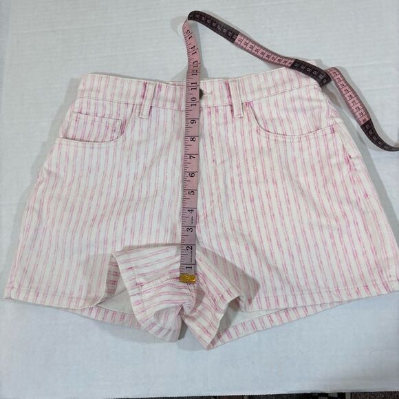 Fahrety Topsail Denim Short Pink Railroad Stripe size 26 - Picture 14 of 14